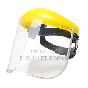 Safety Welding Re-Usable Yellow Face Shield Helmet