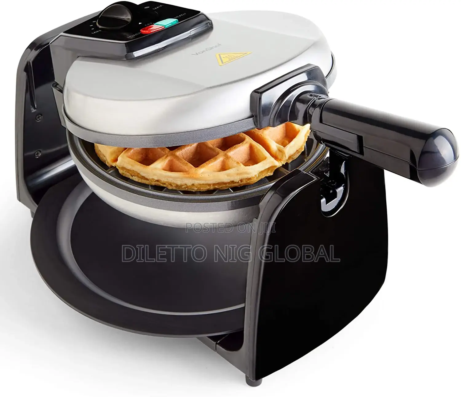 Vonshef Industrial Waffle Maker With Rotating Iron