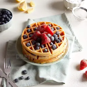 Vonshef Industrial Waffle Maker With Rotating Iron