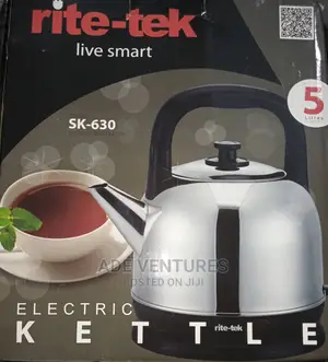 Rite Tek ELECTRIC KETTLE - 5 Litres Stainless Housing