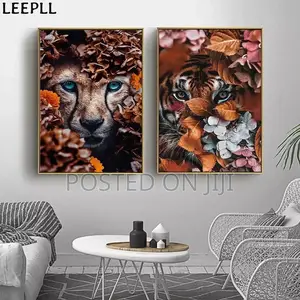 Animals in Flower Canvas