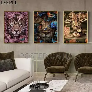 Animals in Flower Canvas