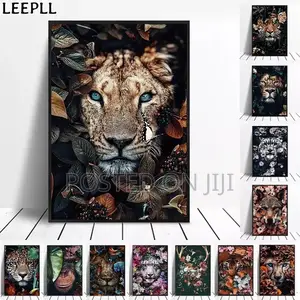 Animals in Flower Canvas