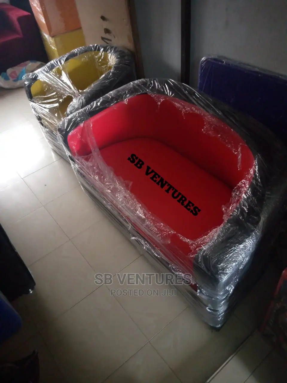 Double Seater Leather Sofa