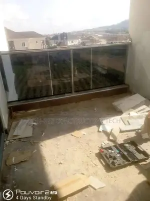 Frameless Glass Handrail Gray