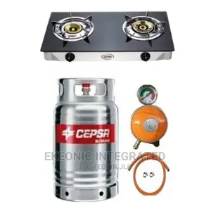 Glass Table Gas Cooker and Stainless Regulator