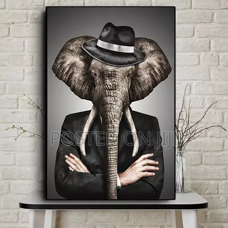 Elephant, Lion,Zebra Wall Art