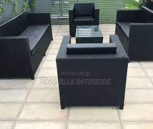 Rattan Set {7 Seater 1 Table}