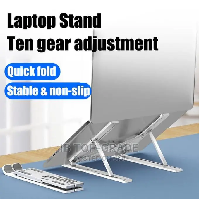 Adjustable Folding Laptop Stand Desk 4 PC Notebook
