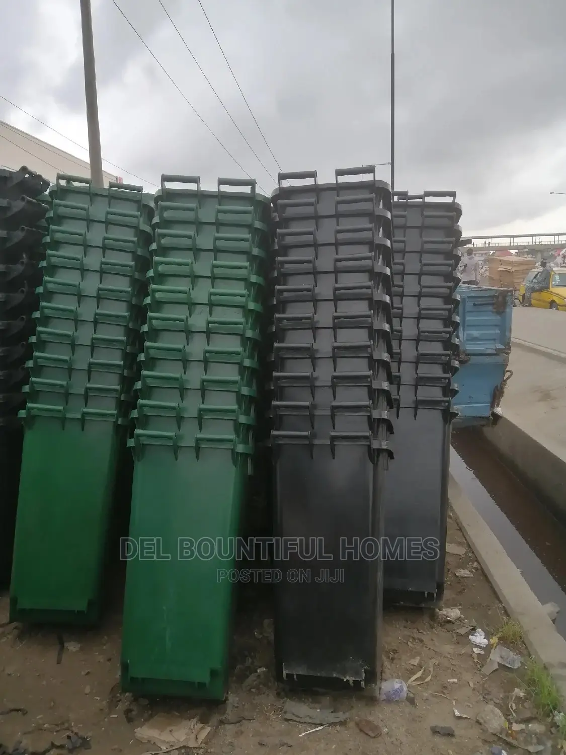 120lits Movable Waste Bin