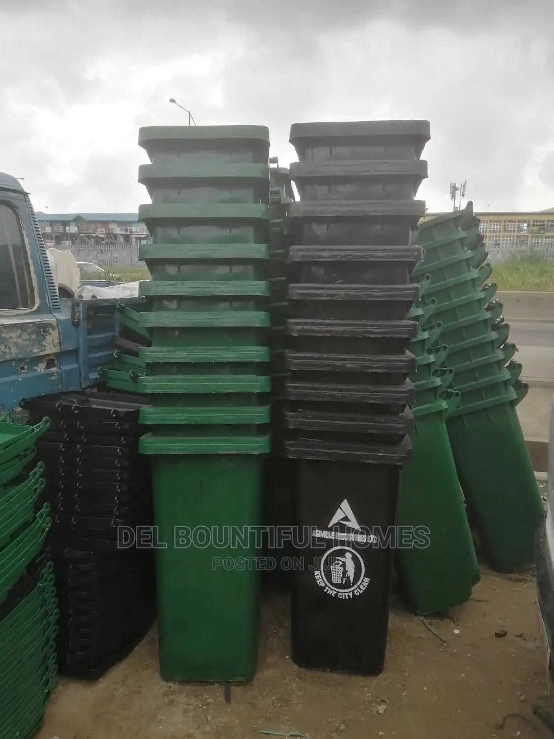 120lits Movable Waste Bin