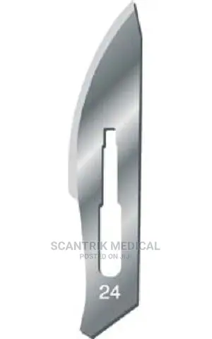 100 Surgical Scalpel Blades #24 Carbon Steel Sterile