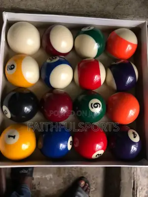 Numbered Snooker Balls