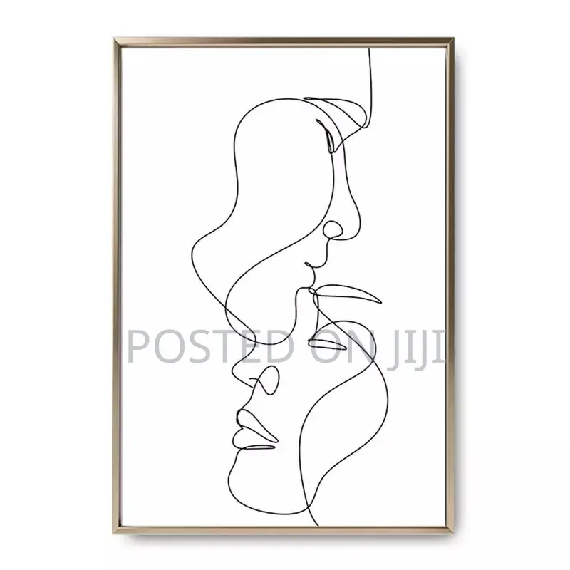 Abstract Lady Line Wall Art