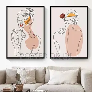 Abstract Single Girl Face Art
