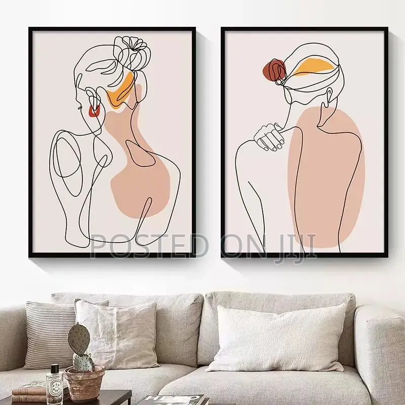Abstract Single Girl Face Art