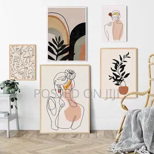 Abstract Single Girl Face Art