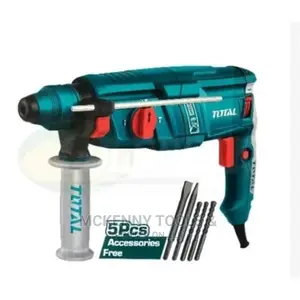 Total 800 Wtt Rotary Hammer 5pcs Extra Drill Bits Machine