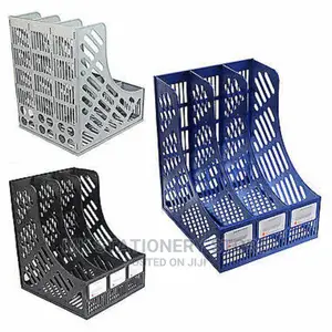 3 Section Magazine File Stand Holder