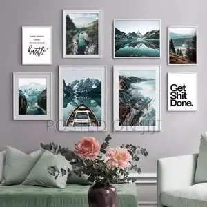 Scandinavian Mountain Lake Quote