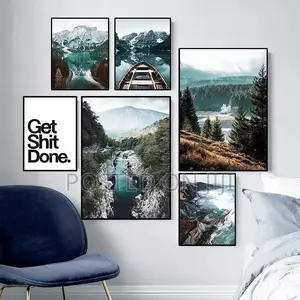 Scandinavian Mountain Lake Quote