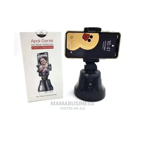360 Rotation Auto Face Object Tracking Shooting - Black