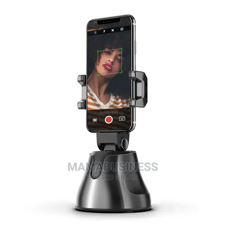 360 Rotation Auto Face Object Tracking Shooting - Black