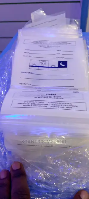 Zip Bag Drugs Envelope Pharmacy Dispensing