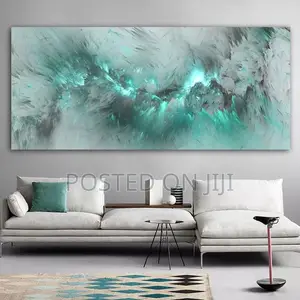 Light Blue Cloud Abstract Wall Art