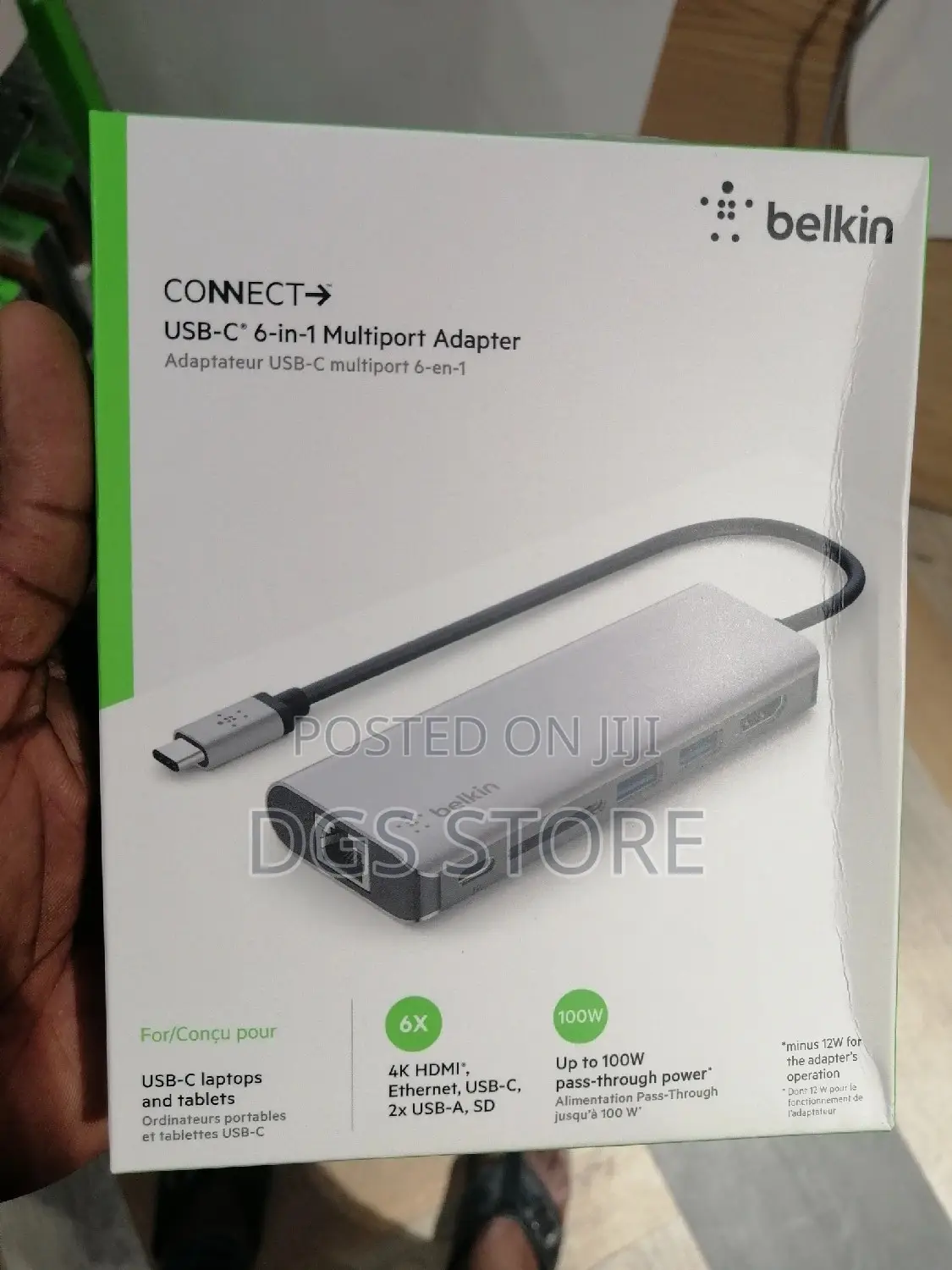 Belkin Connect USB C 6 in 1 Multiport Adapter