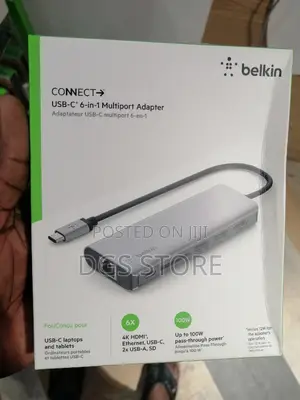 Belkin Connect USB C 6 in 1 Multiport Adapter