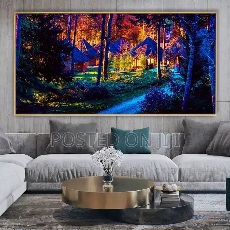 Colorful Forest Trees Canvas Printing