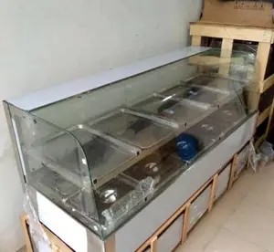 Imported Brain Marine Curve Glass 5 Plates Up and Down