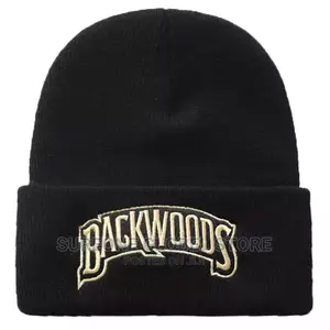 Cap Winter Warm Beanie Men Letter Embroidery BACKWOODS