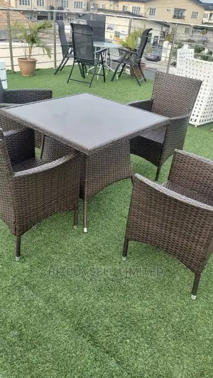 4 Seaters Rattan Garden Chair Set