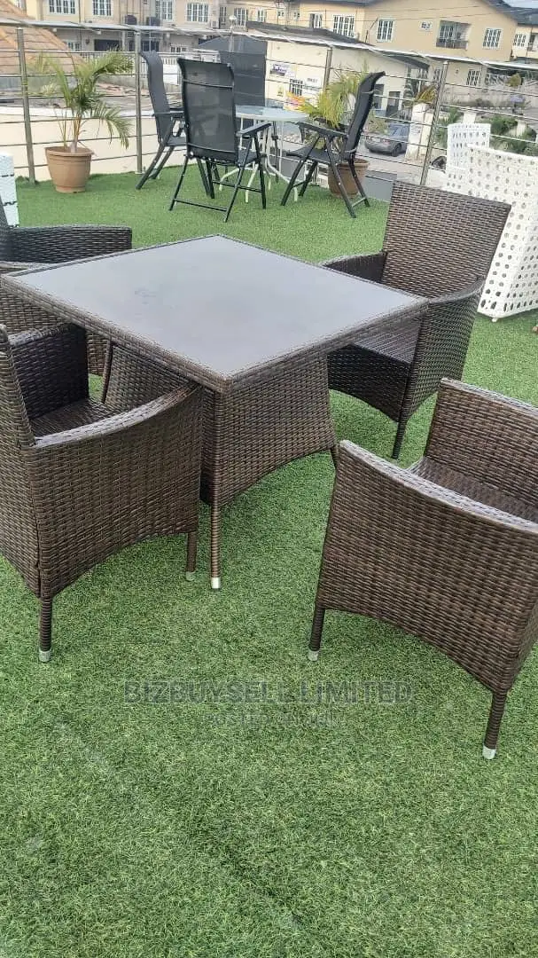 4 Seaters Rattan Garden Chair Set