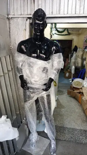 Honey Comb Huge Body Male Glossy Black Man Mannequins