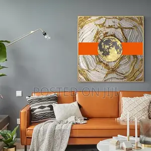 Abstract Orange Luxury Canvas Print
