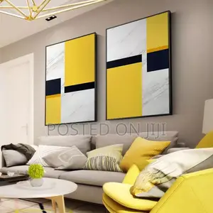 Abstract Yellow White Canvas Print