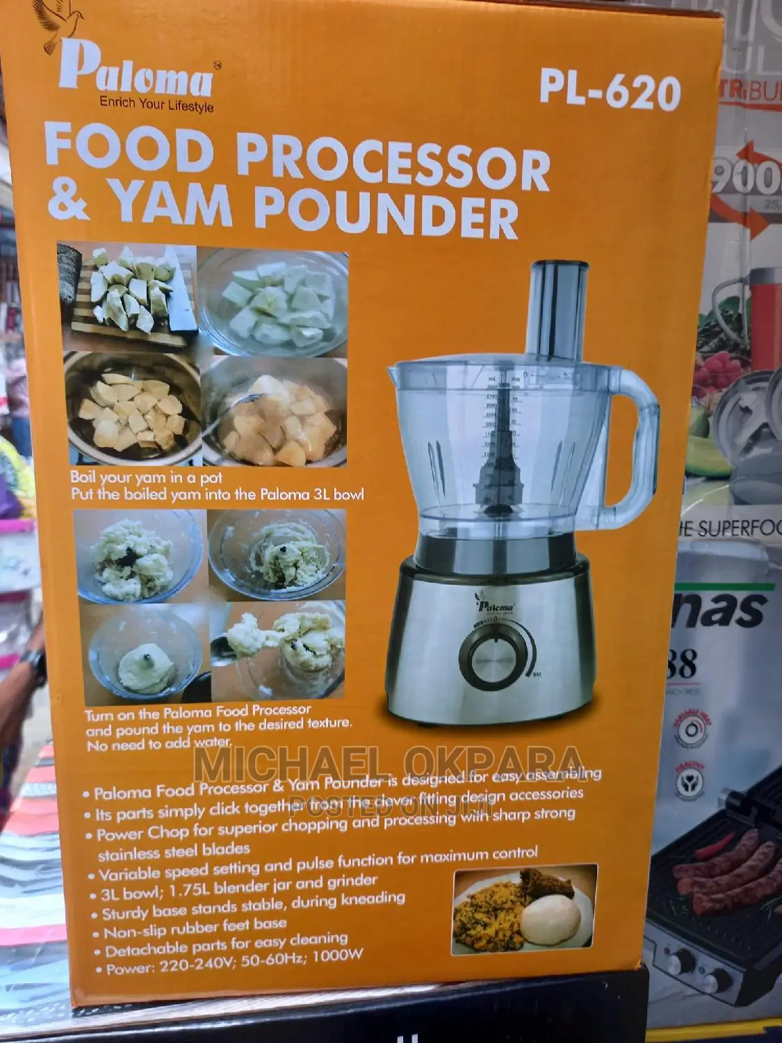 Paloma Food Processor/Yam Pounder