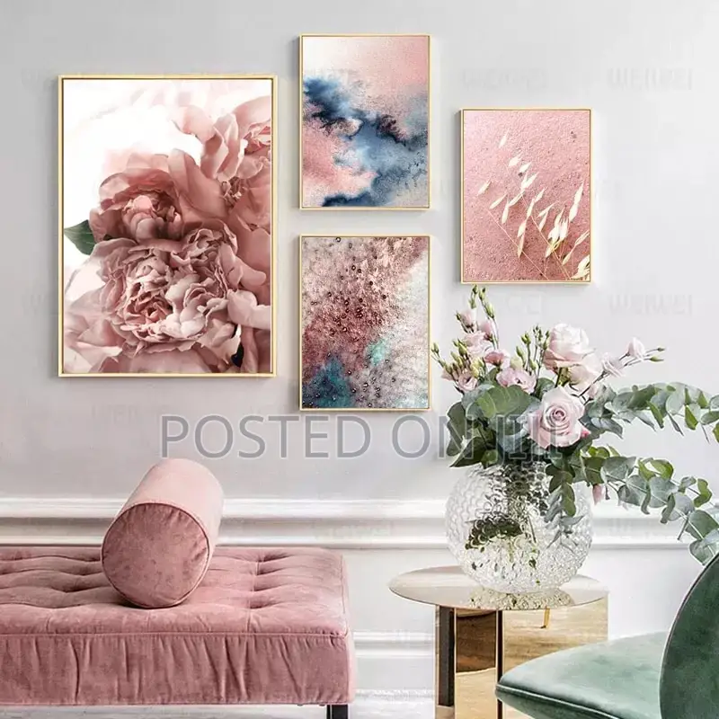 Abstract Light Pink Watercolor Print