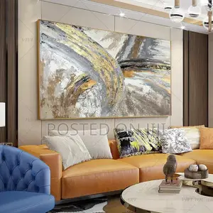 Abstract Golden Simple Printing Canvas