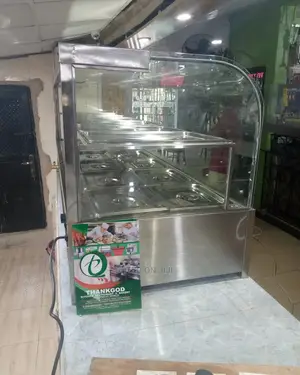 Imported Food Warmer Curve Glass 6 Plates Up and Down