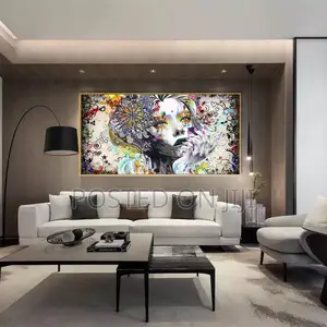 Abstract Colorful Heart Wall Decor