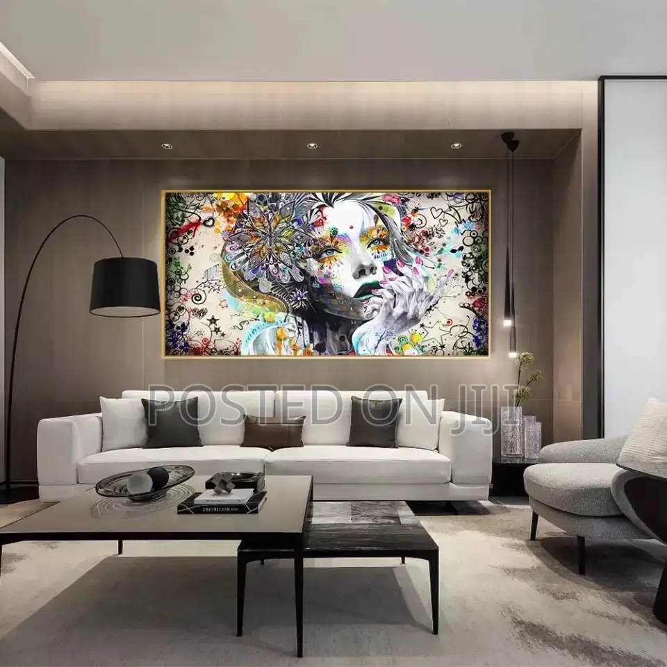 Abstract Colorful Heart Wall Decor