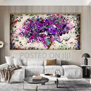 Abstract Colorful Heart Wall Decor