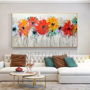 Abstract Colorful Flower Canvas Print
