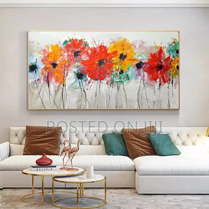 Abstract Colorful Flower Canvas Print