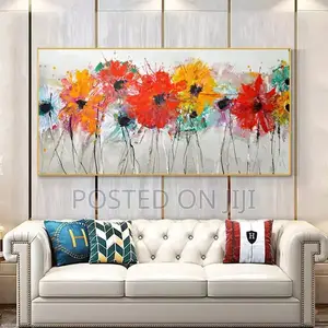 Abstract Colorful Flower Canvas Print