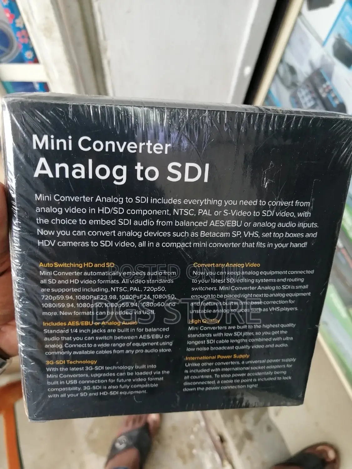 Blackmagic Mini Converter Analog to Sdi